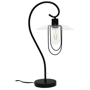 Modern Black <b>Shade</b> Fabric Table Lamp for Bedroom Unique Luxury Contemporary Hotel Room Bedside Decorative Table Lamp for <b>Sale</b> - Product Image 3
