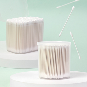 Hisopos de Algodón de Belleza con Palitos de Madera y Bambú para Limpieza de Oídos, Nariz y Electrónicos de Bebés - 1000 Unidades, Espiral y Puntiagudos - Product Image 1