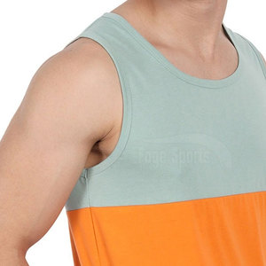 Camiseta sin mangas de punto informal para hombre de alta calidad superventas 100% algodón de secado rápido transpirable ropa activa de entrenamiento - Product Image 5