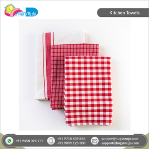 Fabricante y exportador indio que vende la mejor calidad 100% algodón alta absorción de agua colorido Lino Golf toallas de cocina - Product Image 2