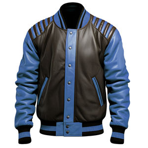 Veste universitaire en cuir personnalisée pour hommes hiver collège université Lettermen prix raisonnable logo personnalisé veste versity - Product Image 3