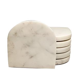 จานรองแก้วหินหรูหราทันสมัยดีไซน์หินอ่อนสำหรับบ้านโรงแรมสำนักงาน - Product Image 1