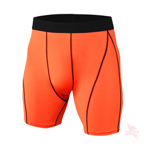 Shorts de yoga pour hommes vêtements de sport à compression à séchage rapide collants de course à taille élastique entraînement solide couche de base de fitness entraînement - Product Image 2