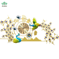 Jam Dinding Dekorasi Pernikahan Ak Brass Classic Metal Warna Natural Dengan Angka Bahasa Inggris Untuk Dekorasi Rumah