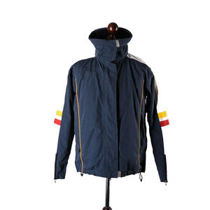 Veste de pluie imperméable en toile réfléchissante haute visibilité OEM pour les sports de plein air, fermeture éclair avant, motif uni, streetwear - Product Image 6
