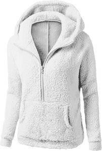 Abrigo Polar para hombre, chaqueta deportiva de invierno con cremallera y capucha, Jersey informal, prendas de vestir deportivas, diseño bordado forrado con tinte de corbata - Product Image 3