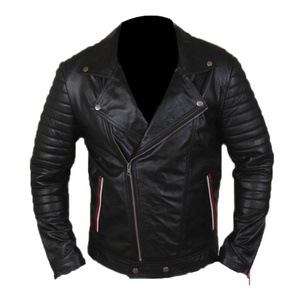 Chaqueta de Cuero Marrón de Alta Calidad para Hombre, Estilo Bomber, Cuello Alto, Personalizable, para Todas las Temporadas, Impermeable, Estilo Urbano, para Invierno - Product Image 4