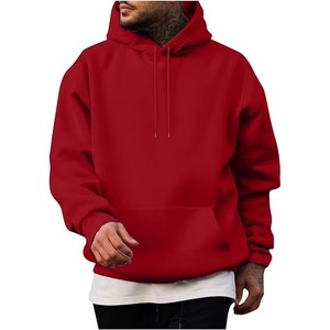 Vente en gros OEM pour hommes graphique couleur rouge pull à capuche Streetwear sweat-shirt à capuche personnalisé hiver été mode - Product Image 1