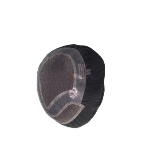 Peluca de Cabello Humano Virgen Remy Indio, Tupé con Ondas Naturales, Trama Única para Prótesis Capilares de Encaje - Product Image 4