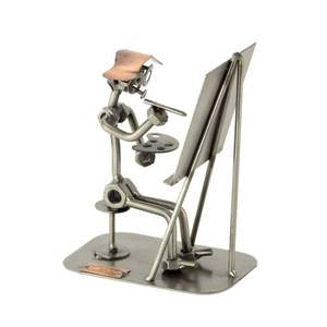 Escultura de Jardín Moderna Hecha a Mano en Acero Inoxidable, Decoración Floral Ecológica para Exteriores que Realza el Entorno Natural - Product Image 1