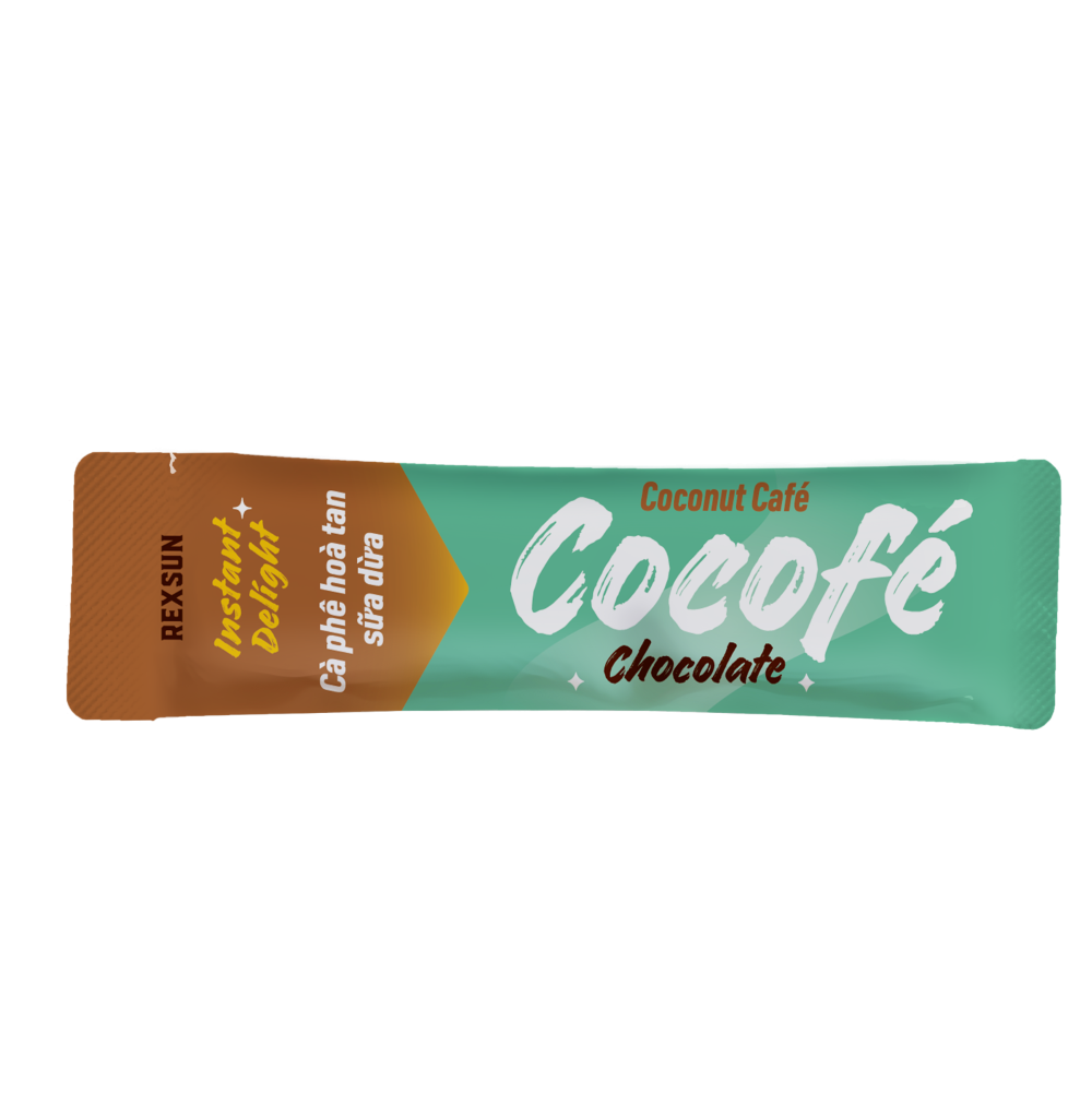 Coconut Instant Coffee Mix - Rexsun Brand, Made in Vietnam