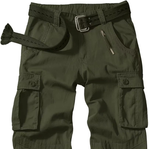 Pantalon cargo décontracté en toile pour homme, coupe droite, léger, délavage foncé, avec logo personnalisé imprimé, vente directe professionnelle, le plus vendu - Product Image 1