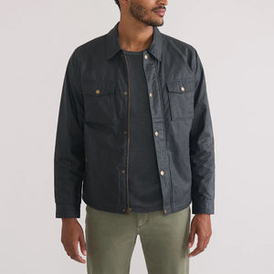 Wholesale Unisex Street Wear <b>Canvas</b> <b>Jacket</b> Dark Gray Color Four Pocket Breathable Eco-Friendly Winter Outdoor Windproof Front - Product Image 6