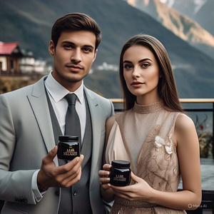 Himalayan shilajit เรซิ่นแท้50กรัมสำหรับผู้ใหญ่รองรับภูมิคุ้มกันการจัดการพลังงานต่อขวด100% โรงงาน GMP ตากแห้ง - Product Image 2