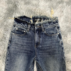 Wholesale Men Wash Designer Baggie Flared Blue Loose Fit Distressed Denim Wid Leg Pants <b>Jeans</b> for Men's Streetwear Baggy <b>Jeans</b> - Product Image 4