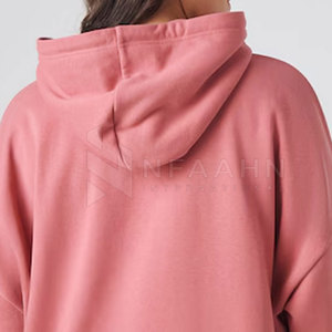 Sudadera con capucha de palangre a prueba de viento de temporada de invierno para mujer de alta calidad, técnicas estampadas de Pakistán, cuello con capucha de longitud corta - Product Image 6