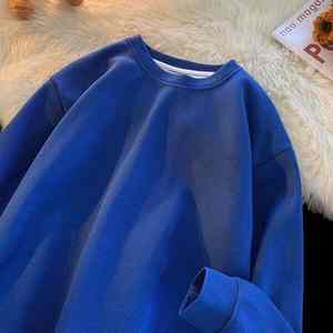 <b>Men</b> Wholesale Cotton Fleece <b>Sweatshirts</b> Custom Logo <b>Sweatshirt</b> OEM/ODM Heavyweight <b>Crewneck</b> Unisex Winter Warm Tops - Product Image 5