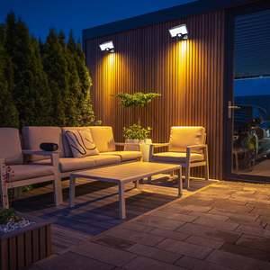 Earth Lite 500 Lumens IP65 5000K LED <b>Motion</b> Activated Security <b>Light</b> with up to 9M <b>Sensor</b> Range Battery Operate - Product Image 4