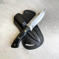 Couteau de chasse en acier D2 fait à la main personnalisé avec manche en bois et belle gaine en cuir couteau de chasse couteau de camping survie