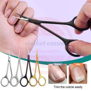 ขายส่งกรรไกรตัดเล็บด้วยใบมีดโค้งสแตนเลสกรรไกรตัดหนังกําพร้าเครื่องมือเล็บสแตนเลสมืออาชีพ - Product Image 6