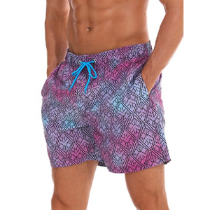 Shorts de bain OEM 2022, vêtements de sport, haute qualité, extensible dans les 4 sens, polyester, imprimé floral, sublimé, grande taille, décontracté, respirant - Product Image 3