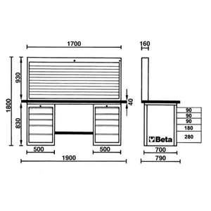 Catégorie de produit BETA MasterCargo Workbench Tool Cabinet - Product Image 4