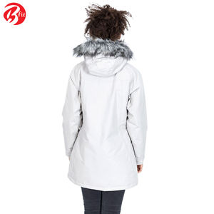 Chaqueta Parka de estilo de invierno de manga larga para mujer, forro de nailon acolchado a la moda, cómodo, duradero, ligero, XL - Product Image 5