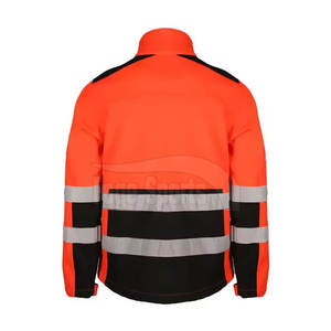 เสื้อแจ็คเก็ตนิรภัยสะท้อนแสงกันน้ำ ระบายอากาศได้ดี ผลิตจากโพลีเอสเตอร์ 100% สำหรับผู้ชาย - ชุดทำงานที่ปรับแต่งได้ - Product Image 2
