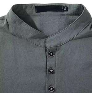 Jubbah hombres Thobe manga larga Emirati Abaya Thobe para hombres Kaftan musulmán Arabia Saudita Djellaba Islam ropa - Product Image 4