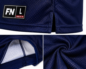 Men's American Football Jersey Navy Gold Mesh V-Neck Breathable Team Name Print Regular Fit Adult Youth <b>Sports</b> <b>Apparel</b> - Product Image 5