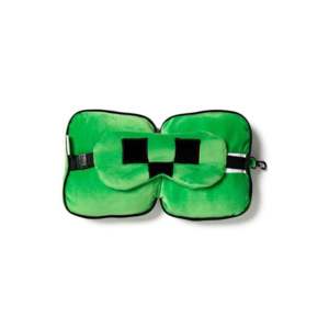 Minecraft Relaxeazzz Portable Travel <b>Pillow</b> Creeper Eye Mask <b>Neck</b> Support for Car Customizable Logo Air Filled - Product Image 2