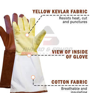 Venta al por mayor de guantes de seguridad transpirables de soldadura para uso en invierno al aire libre ropa de seguridad guantes de corte - Product Image 6