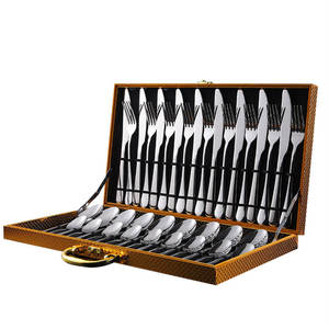 ชุดช้อนส้อมมีลักษณะเป็นเหล็กสะท้อนที่มีคุณภาพสูงชุดเครื่องใช้บนโต๊ะอาหารมาใหม่ชุดที่มีพรสวรรค์งานปาร์ตี้2025ของขวัญขององค์กร - Product Image 5