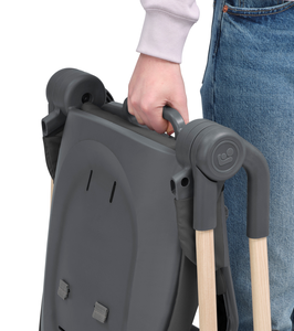 Silla Alta Moderna de Acero Inoxidable para Bebés de 0 a 3 Años, Silla de Comer Todo en Uno con 3 Posiciones de Reclinación y Bandeja Lavable - Product Image 4