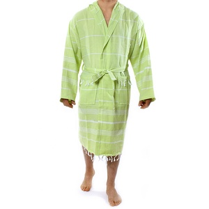 Pure Series haute qualité unisexe turc coton peignoirs pour femmes hommes hôtel Robes Logo personnalisé emballage luxe vêtements de nuit Robe - Product Image 1