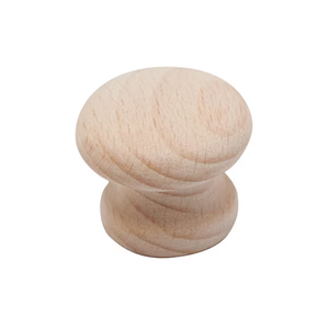 Poignée de poignées en bois personnalisées couleur bois et couleur naturelle bouton de poignée en bois massif de porte de tiroir d'armoire pour meubles - Product Image 5