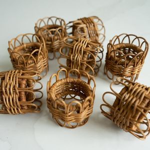 Latest Design Round Shaped Rattan Napkin Rings <b>Top</b> Quality for <b>Wedding</b> Parties and Restaurant <b>Table</b> <b>Decorations</b> - Product Image 1