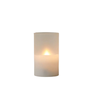 Vente en gros en vrac Pot à bougie en verre dépoli avec couvercle en bois Conteneur à bougie de couleur blanche pour cire de soja avec emballage cadeau - Product Image 5