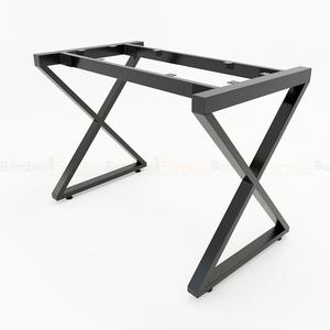 XBamboo 100x60cm BFXB001 Computer <b>Desk</b> with Assembled Iron Legs - Product Image 5