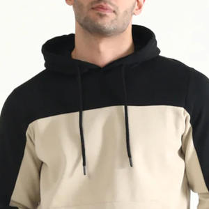 Sudadera con Capucha Unisex Personalizada, 100% Algodón, Tejida, con Paneles Personalizados de Dos Colores, Diseño Sólido, Logotipo e Impresión, con Capucha para Hombre 2025 - Product Image 4