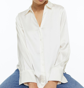 Camisa de algodón 100% informal de franela coreana a cuadros ligera de manga larga de corte clásico para mujer Botón de verano con estampado de alta moda - Product Image 6