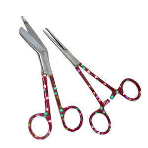 5.5 Inch Stainless Steel Multi Colored Sharp Blade Surgical Plaster Shears <b>Sutur</b> <b>Kit</b> Medic Instrument - Product Image 1
