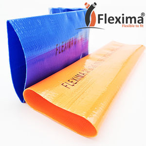 High Quality PVC <b>Flat</b> <b>Hose</b> Orange Tiled Water 2-4 Inch Layflat Irrigation <b>Hose</b> Durable and Flexible Plastic <b>Pipe</b> High Pressure - Product Image 6