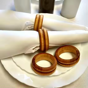 Servilletero de madera Partyware Home Wedding Hotel Servilletero de madera Mesa de comedor con la mejor calidad - Product Image 2