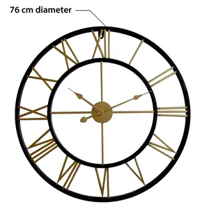 Metal <b>fancy</b> wall <b>clock</b> new designing best top quality luxury wholesale dtecorating wall <b>clock</b> - Product Image 2