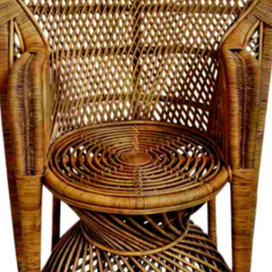 High Quality Danahue <b>Peacock</b> Rattan <b>Chair</b> Luxury Antique Design with Natural Brown Finish Living Room Dining Outdoor Use Hotels - Product Image 3