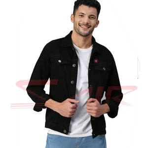 Chaquetas de mezclilla de invierno personalizadas para hombre Tallas grandes Precio económico con relleno de algodón impermeable Estilo informal Servicios OEM - Product Image 1