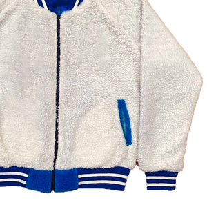 Blouson Bomber Sigma Sherpa Haute Visibilité en Tissu Sherpa Doux et Moelleux, Doublure en Satin Matelassé, Style Universitaire, Réversible, Logo sur le Devant - Product Image 6