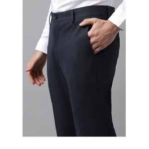 Best Quality <b>Classic</b> Office Drawstring <b>Corduroy</b> Business Solid Color <b>Trousers</b> Regular Fit Straight Cotton <b>Men's</b> Pants High - Product Image 5