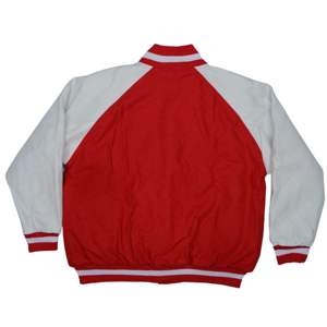Veste Letterman pour femme Corps en laine cachemire rouge et manches en cuir véritable blanc Noir HBCU Greek Apparel Sorority Varsity Jacket - Product Image 2